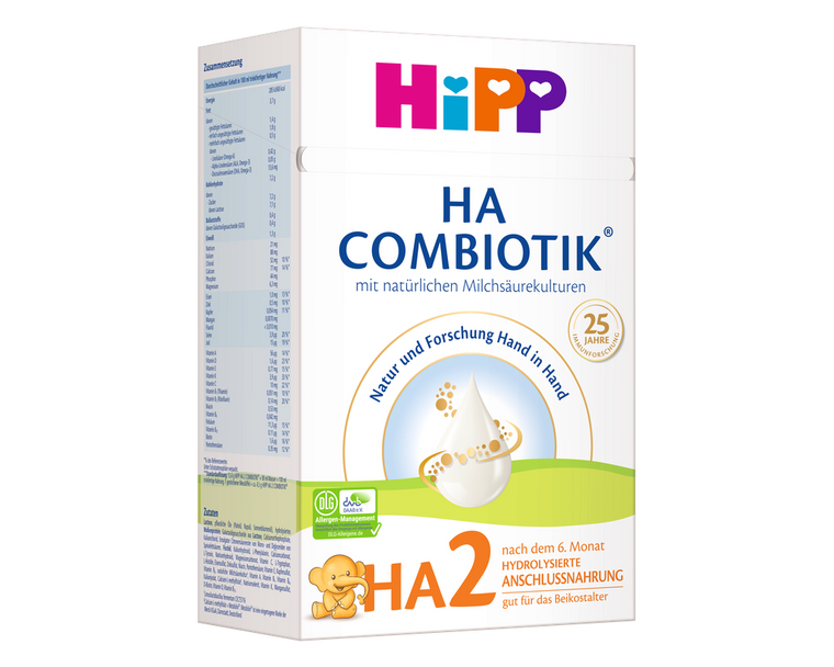 HiPP HA Combiotik Stage 2 – Hypoallergenic Formula 6+ months, German Version (600g)