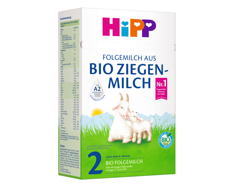 HiPP Goat Stage 2 – Organic Goat Milk Formula 6-12 months, German Version (400g)
