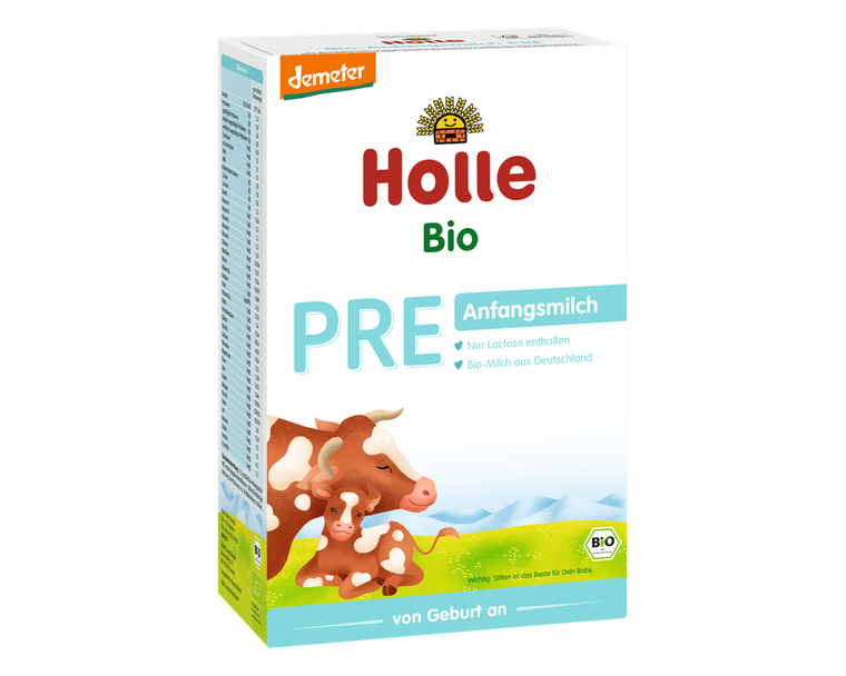 Holle PRE – Organic Cow Milk Formula 0-6 months, German Version (400g)