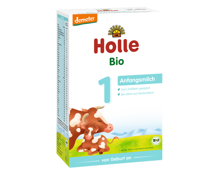 Holle Stage 1 – Organic Cow Milk Formula 0-6 months, German Version (400g)