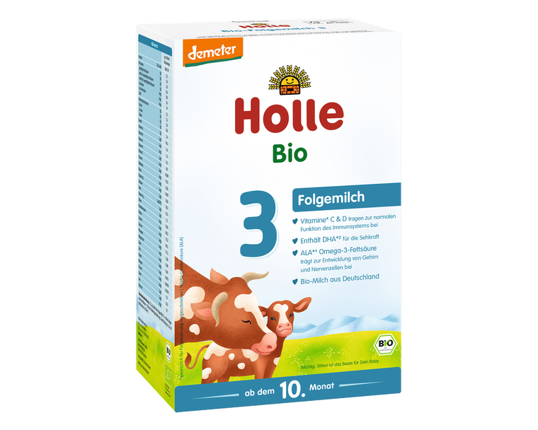 Holle Stage 3 – Organic Cow Milk Formula 10+ months, German Version (600g)