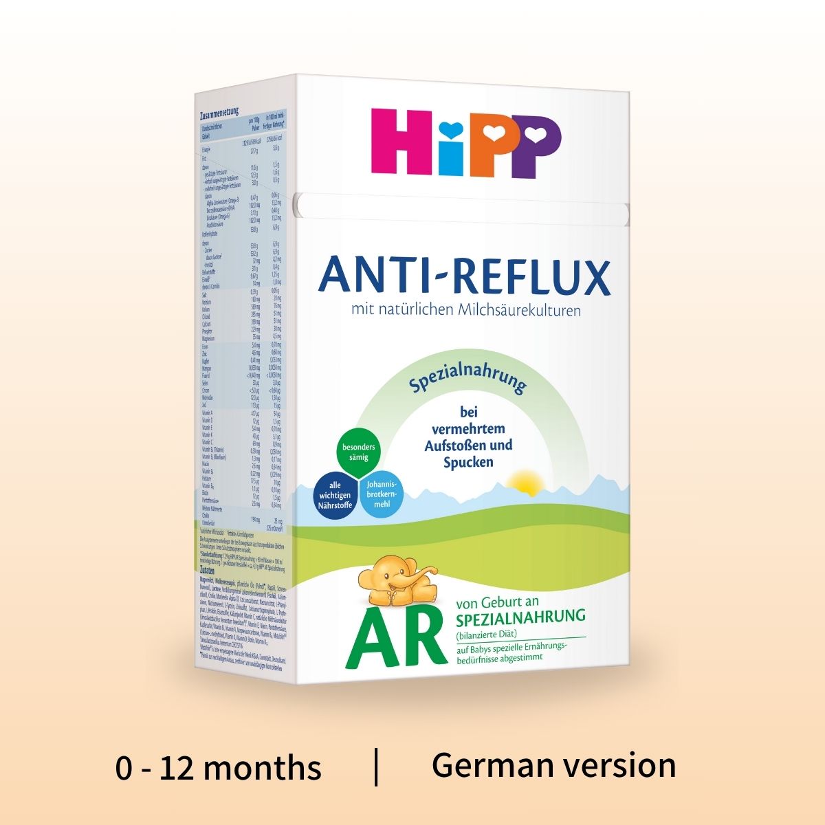 HiPP Anti-Reflux – Specialty Formula 0-12 months, German Version (600g)