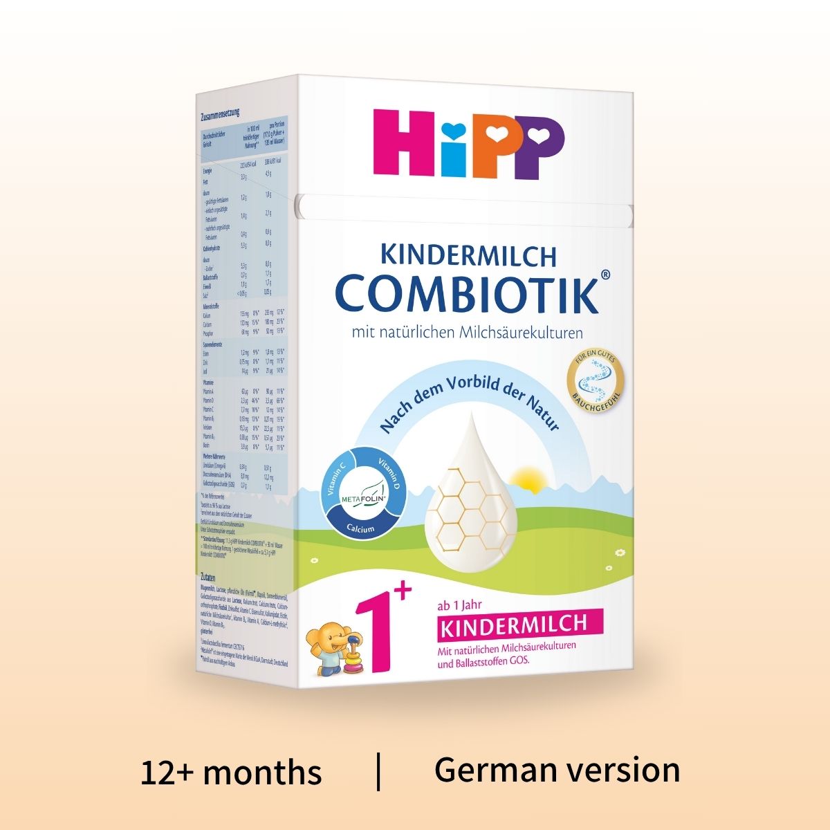 HiPP Combiotik 1+ year – Organic Cow Milk Formula 1+ year, German Version (600g)