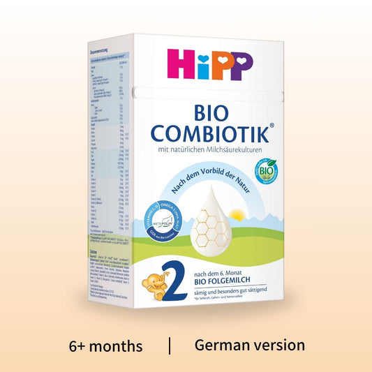 HiPP Combiotik Stage 2 – Organic Cow Milk Formula 6+ months, German Version (600g)