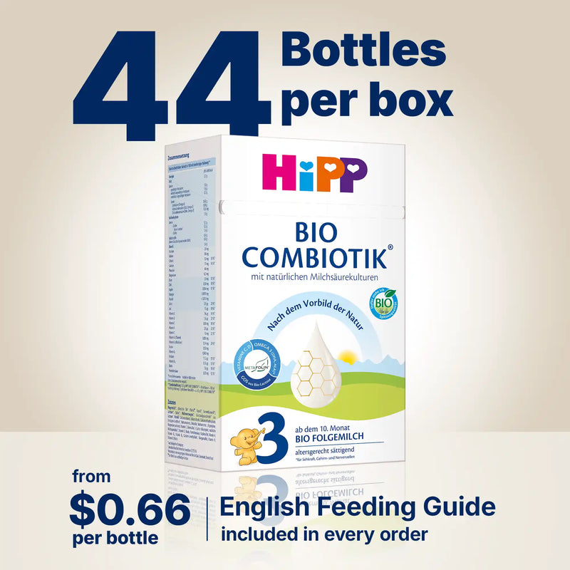 HiPP Combiotik Stage 3 – Organic Cow Milk Formula 10+ months, German Version (600g)