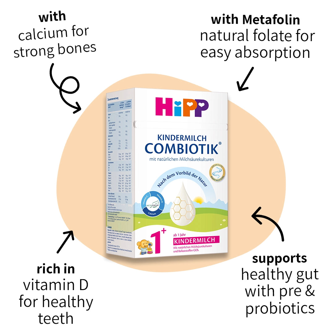 HiPP Combiotik 1+ year – Organic Cow Milk Formula 1+ year, German Version (600g)