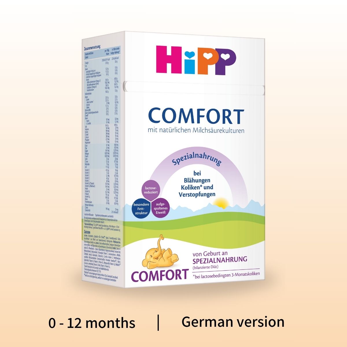 HiPP Comfort – Specialty Formula 0-12 months, German Version (600g)