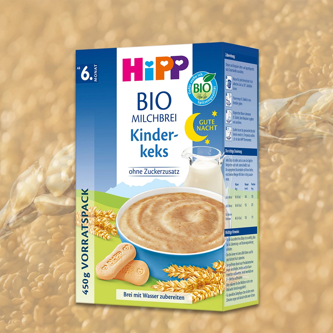 HiPP Baby Biscuit – Organic Good Night Milk Porridge 6+ months (450g)