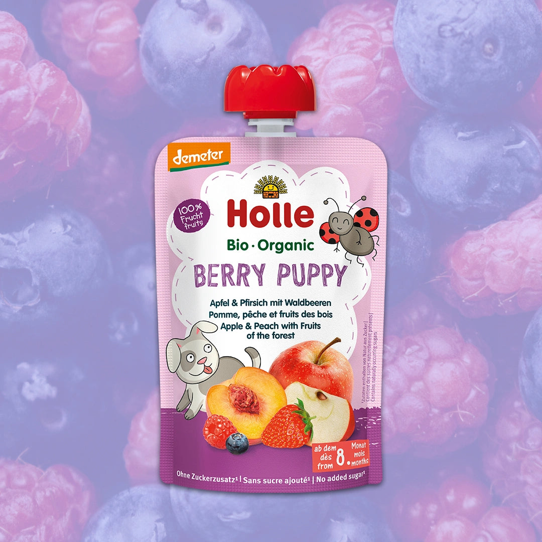 Holle Berry Puppy – Organic Fruit Pouches 8+ months (100g)