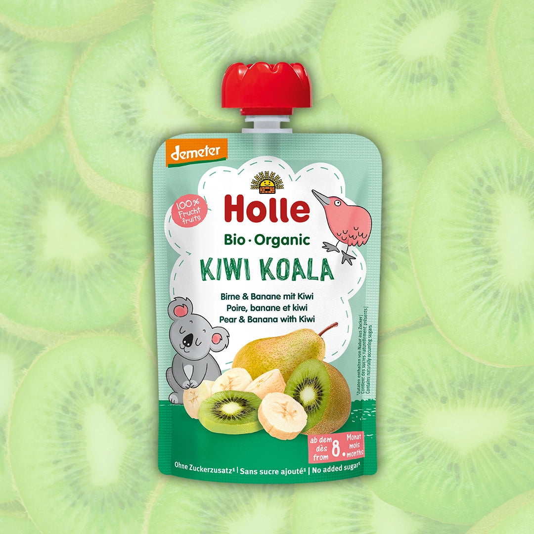 Holle Kiwi Koala – Organic Fruit Pouches 8+ months (100g)