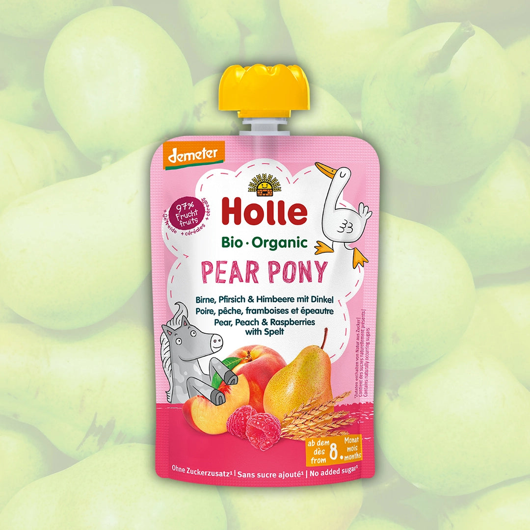 Holle Pear Pony – Organic Fruit Pouches 8+ months (100g)