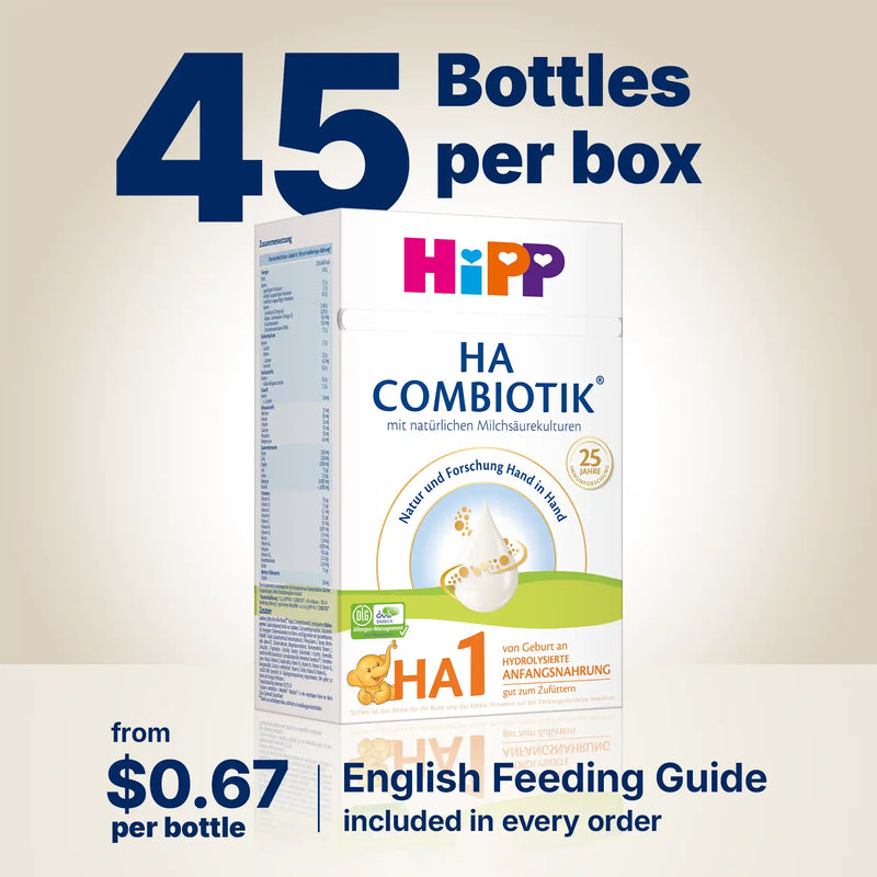 HiPP HA Combiotik Stage 1 – Hypoallergenic Formula 0-6 months, German Version (600g)