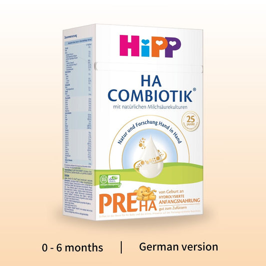 HiPP HA Combiotik PRE – Hypoallergenic Formula 0-6 months, German Version (600g)