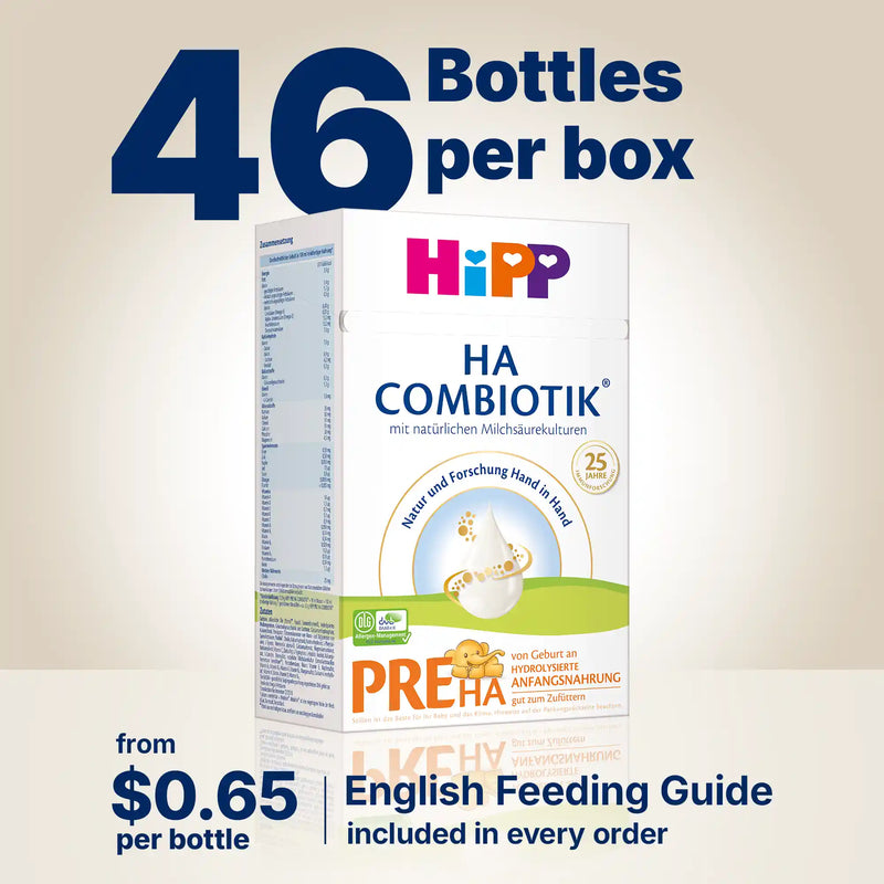HiPP HA Combiotik PRE – Hypoallergenic Formula 0-6 months, German Version (600g)