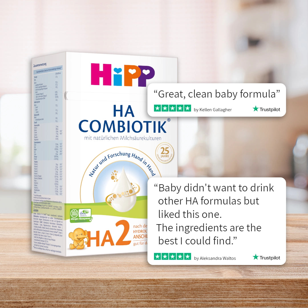 HiPP HA Combiotik Stage 2 – Hypoallergenic Formula 6+ months, German Version (600g)