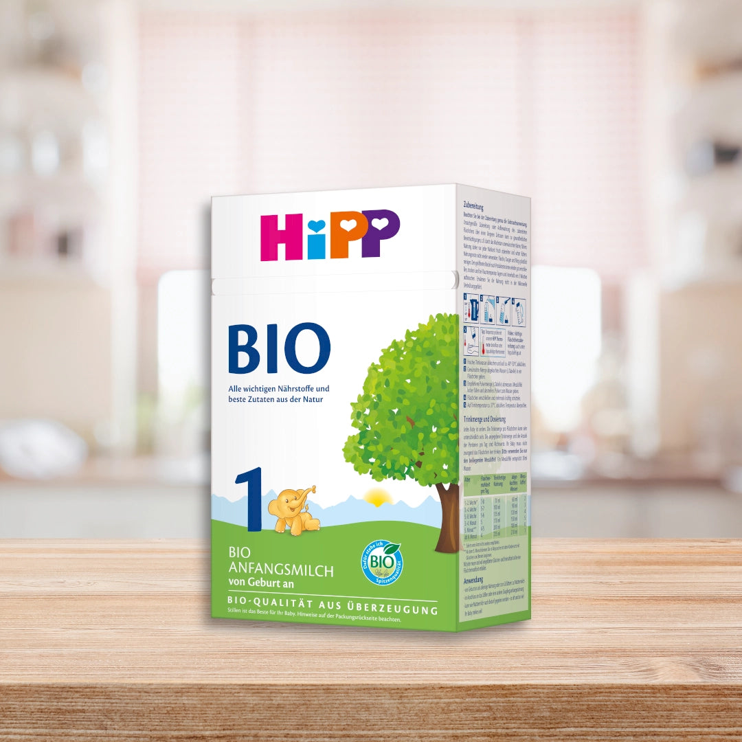 HiPP BIO Stage 1 – Organic Cow Milk Formula 0-6 months, German Version (600g)