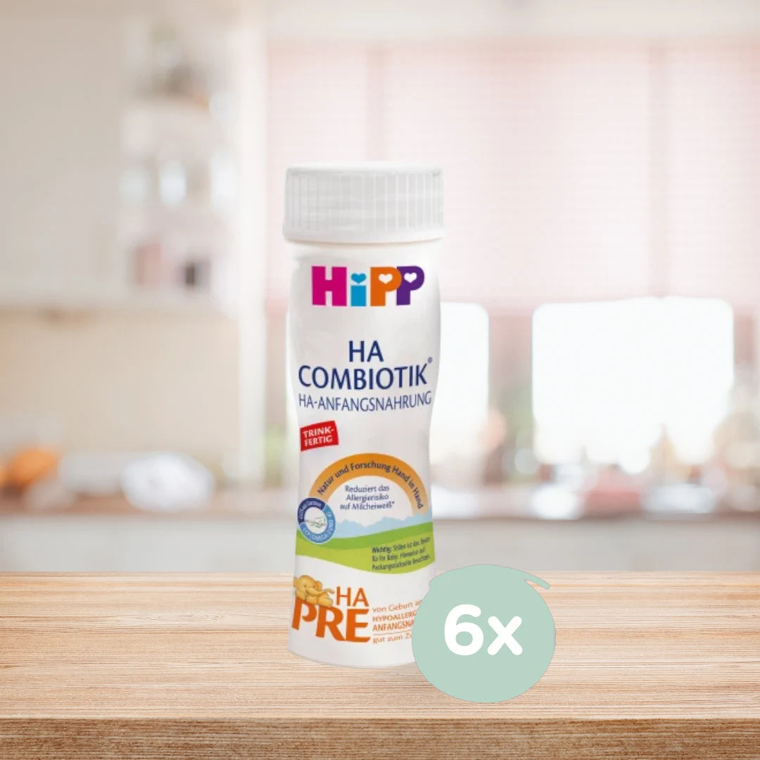 HiPP HA Combiotik PRE – Ready to Feed Hypoallergenic Formula 0-6 months, German Version (200ml)