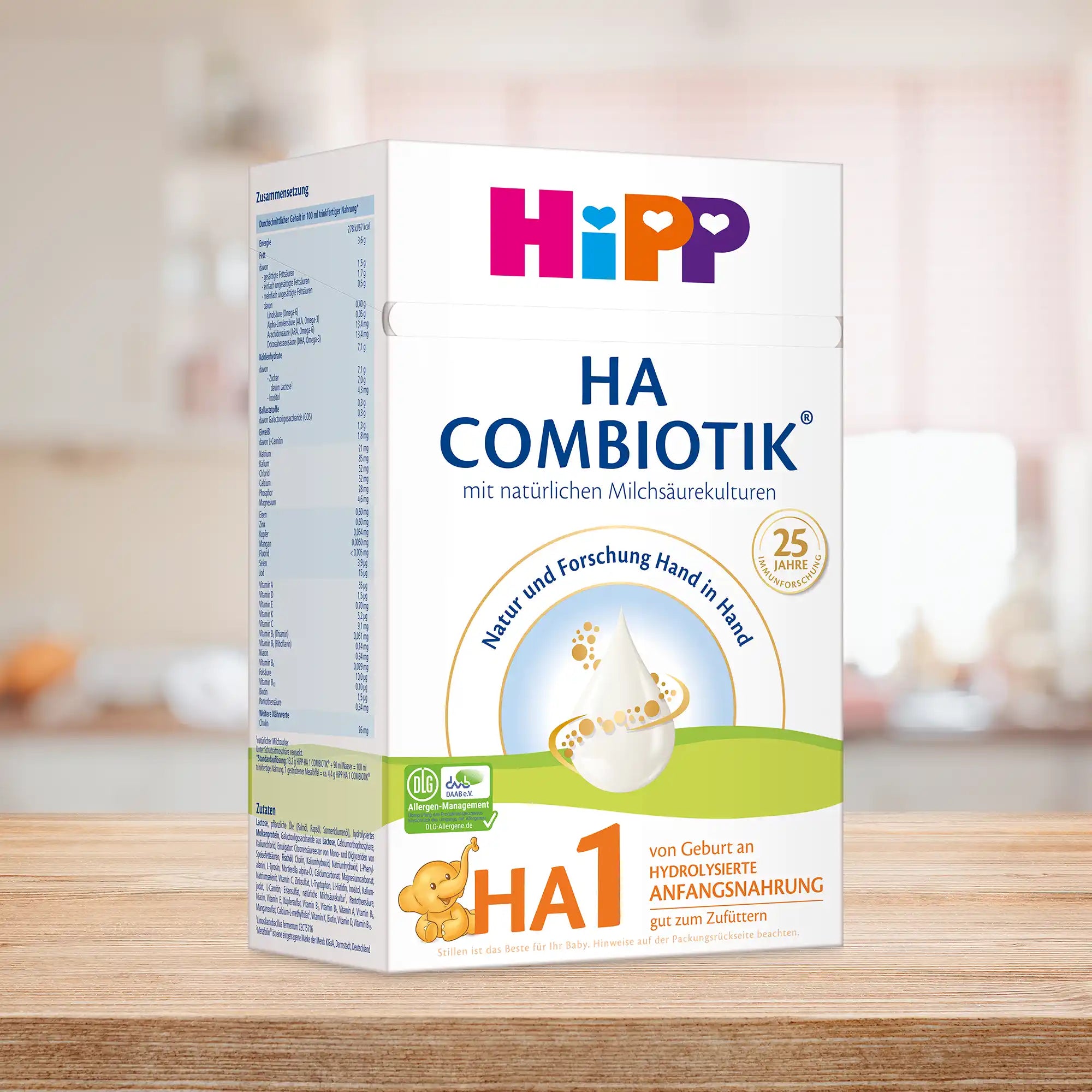 HiPP HA Combiotik Stage 1 – Hypoallergenic Formula 0-6 months, German Version (600g)