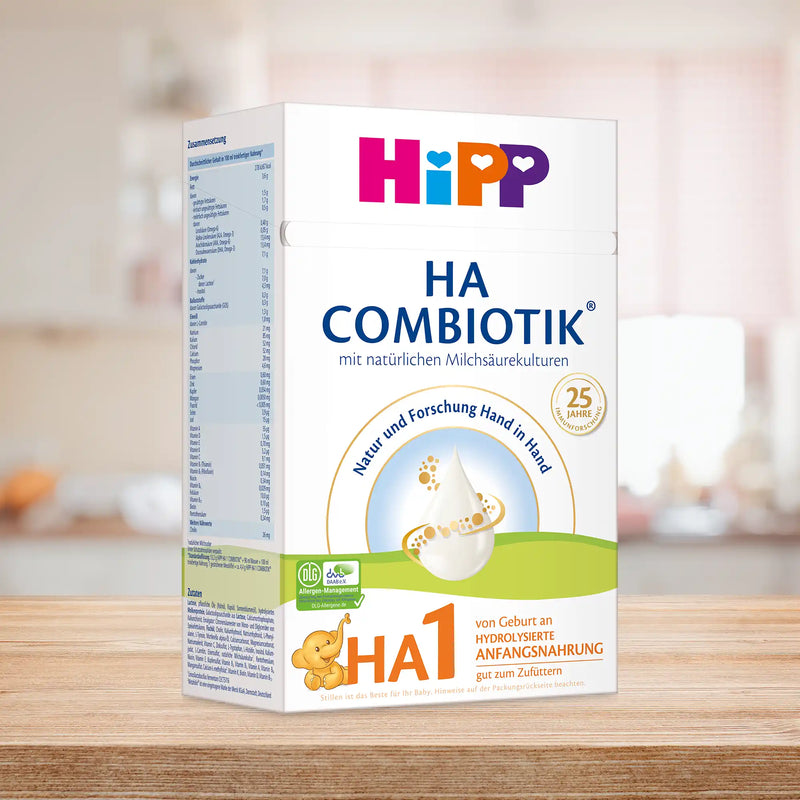 HiPP HA Combiotik Stage 1 – Hypoallergenic Formula 0-6 months, German Version (600g)