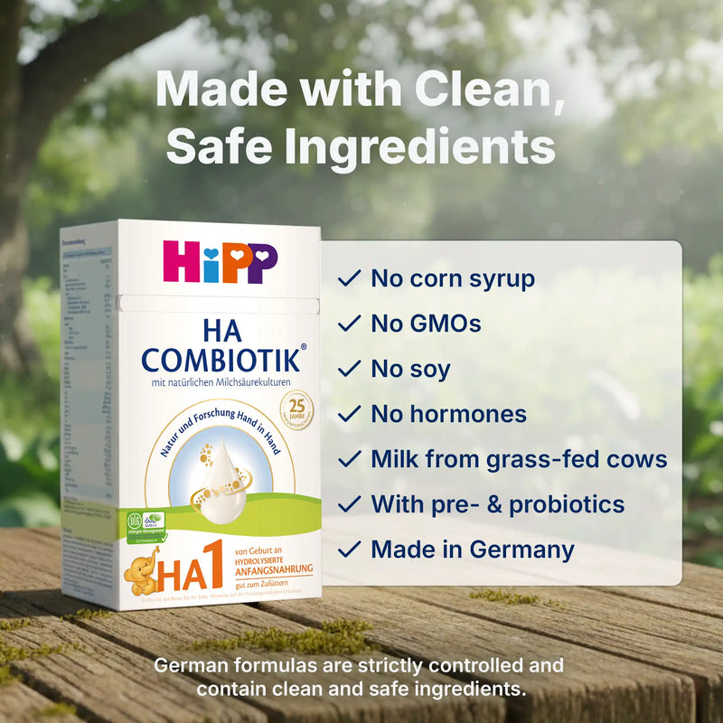 HiPP HA Combiotik Stage 1 – Hypoallergenic Formula 0-6 months, German Version (600g)
