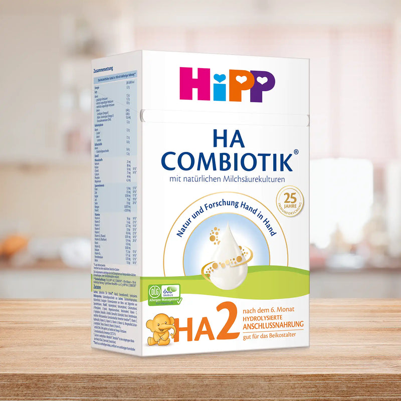 HiPP HA Combiotik Stage 2 – Hypoallergenic Formula 6+ months, German Version (600g)