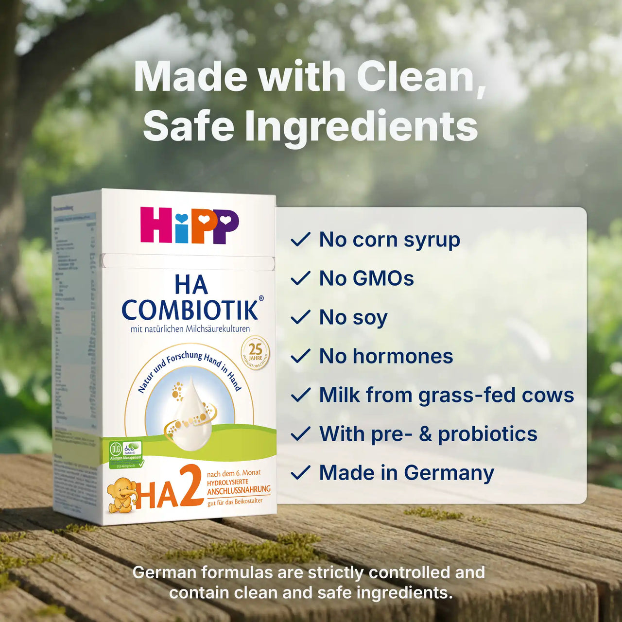 HiPP HA Combiotik Stage 2 – Hypoallergenic Formula 6+ months, German Version (600g)
