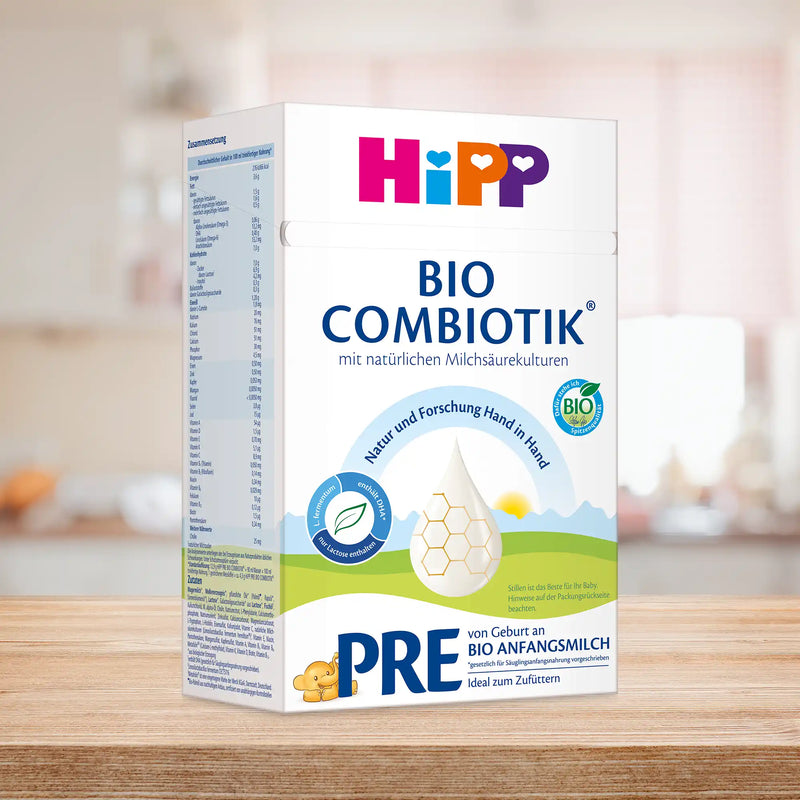 HiPP Combiotik PRE – Organic Cow Milk Formula 0-6 months, German Version (600g)