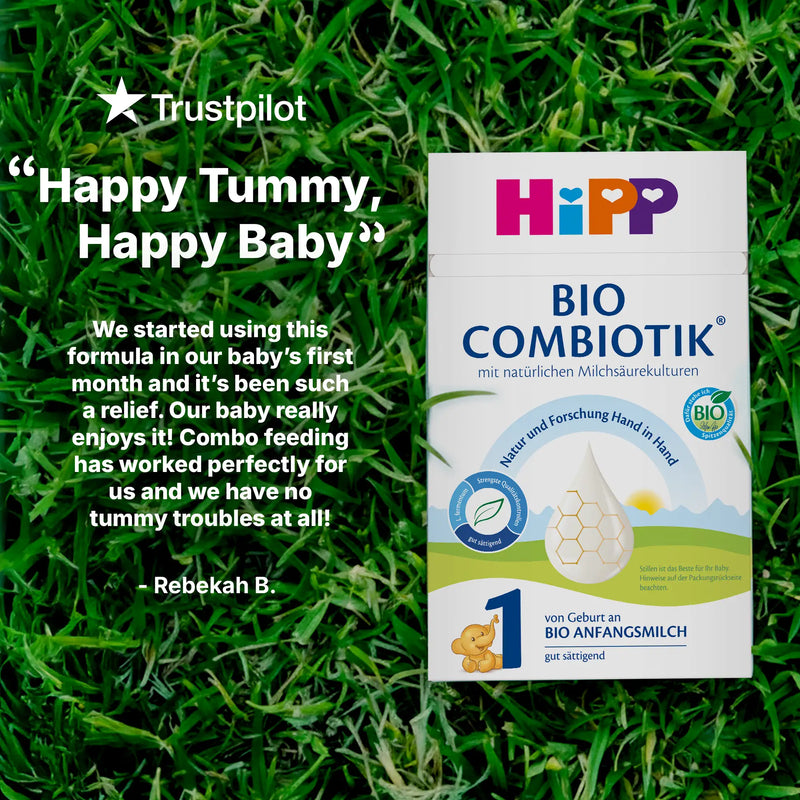 HiPP Combiotik Stage 1 – Organic Cow Milk Formula 0-6 months, German Version (600g)