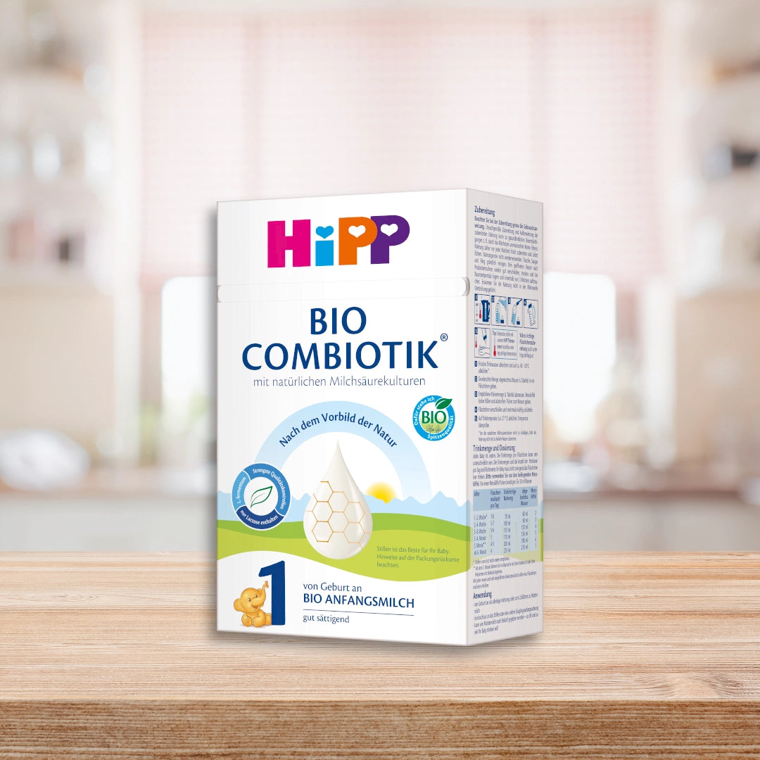 HiPP Combiotik Stage 1 – Organic Cow Milk Formula 0-6 months, German Version (600g)