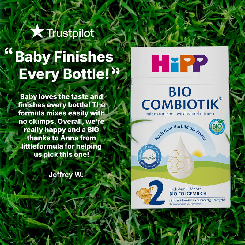 HiPP Combiotik Stage 2 – Organic Cow Milk Formula 6+ months, German Version (600g)