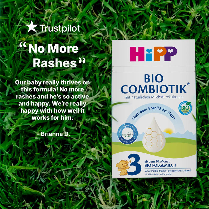 HiPP Combiotik Stage 3 – Organic Cow Milk Formula 10+ months, German Version (600g)
