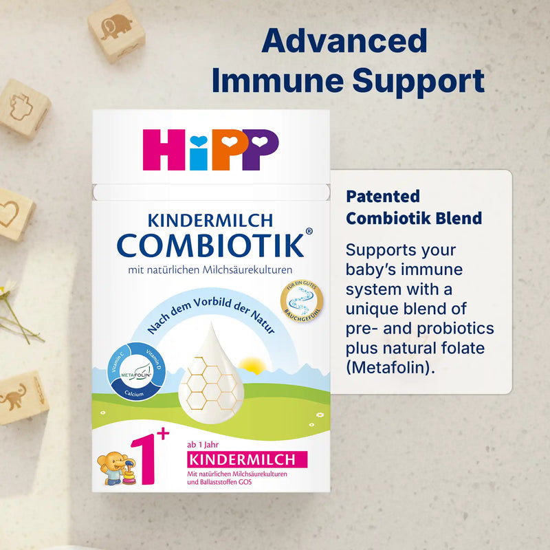 HiPP Combiotik 1+ year – Organic Cow Milk Formula 1+ year, German Version (600g)