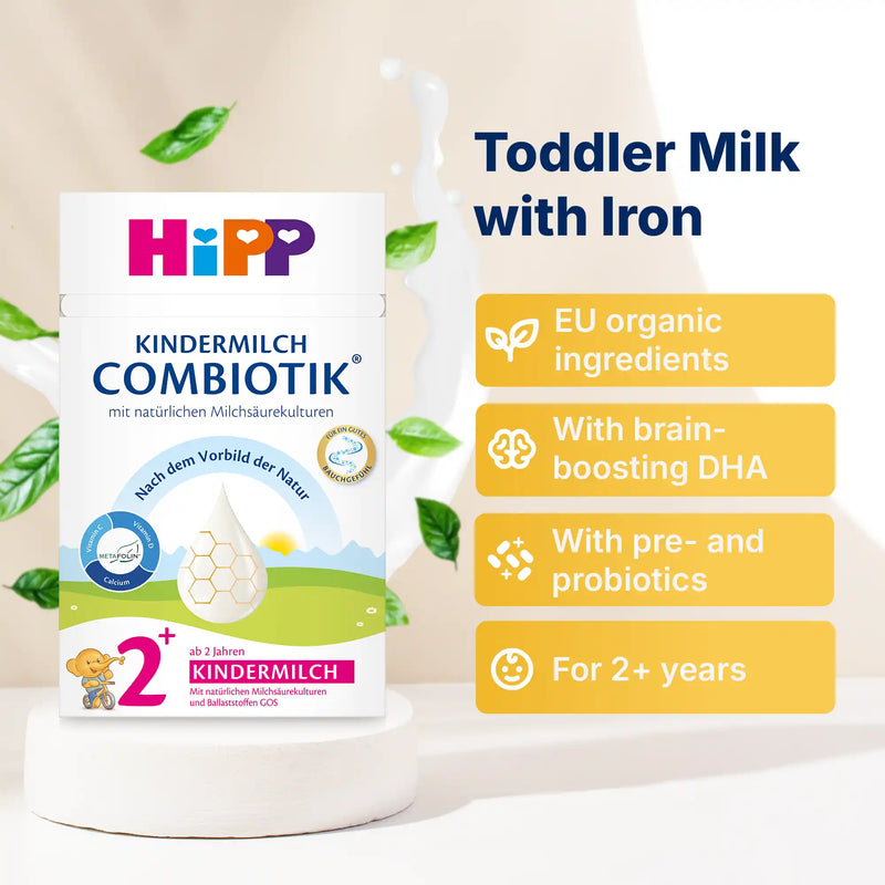 HiPP Combiotik 2+ years – Organic Cow Milk Formula 2+ years, German Version (600g)