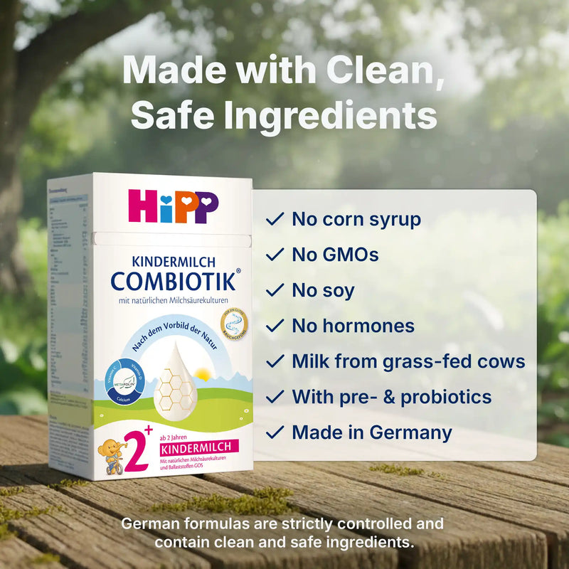 HiPP Combiotik 2+ years – Organic Cow Milk Formula 2+ years, German Version (600g)