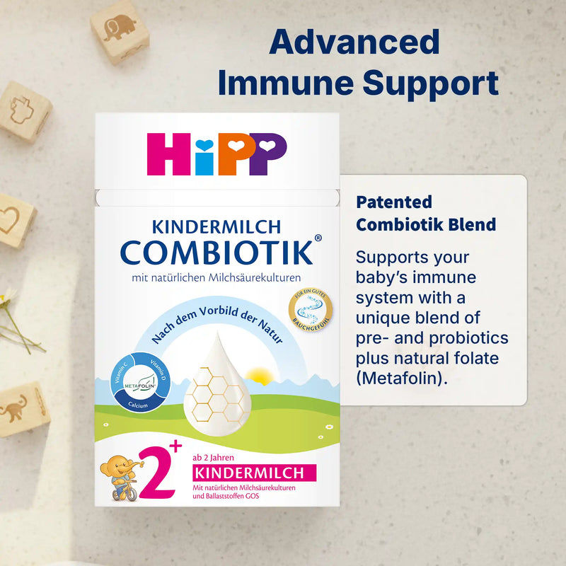 HiPP Combiotik 2+ years – Organic Cow Milk Formula 2+ years, German Version (600g)
