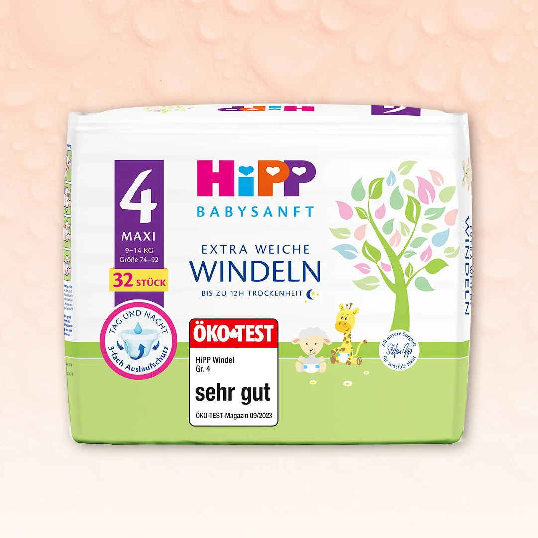 HiPP Diapers Size 4 – Extra Soft & Hypoallergenic (32ct)