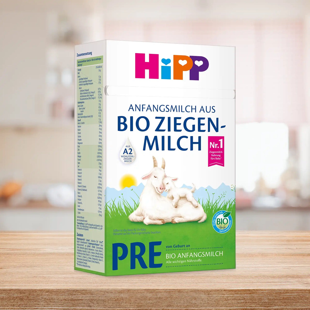 HiPP Goat PRE – Organic Goat Milk Formula 0-6 months, German Version (400g)