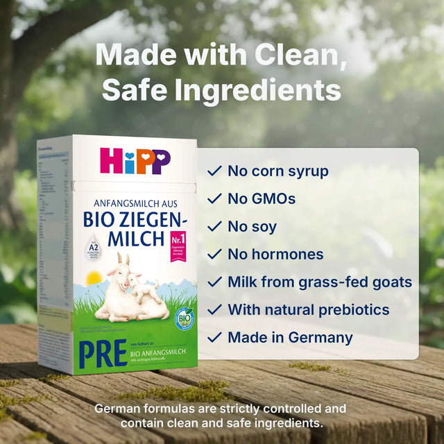 HiPP Goat PRE – Organic Goat Milk Formula 0-6 months, German Version (400g)