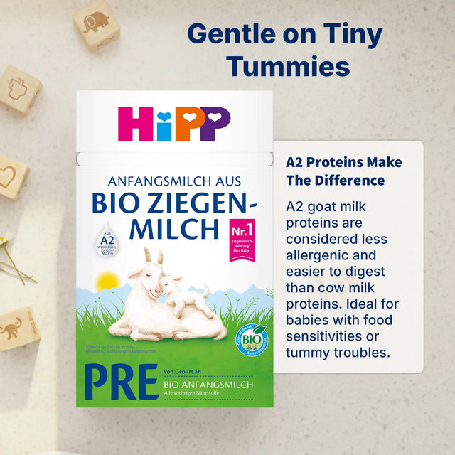 HiPP Goat PRE – Organic Goat Milk Formula 0-6 months, German Version (400g)