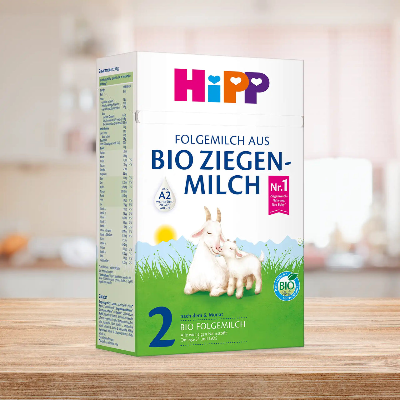 HiPP Goat Stage 2 – Organic Goat Milk Formula 6-12 months, German Version (400g)
