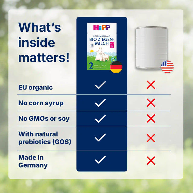 HiPP Goat Stage 2 – Organic Goat Milk Formula 6-12 months, German Version (400g)