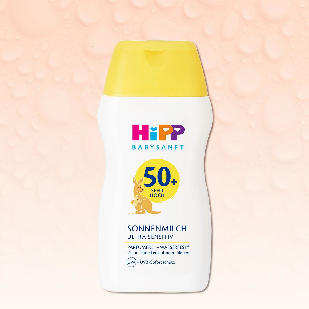 HiPP Water Resistant Ultra Sensitive Face & Body Sunscreen Lotion SPF 50+ for Babies & Kids (200ml)