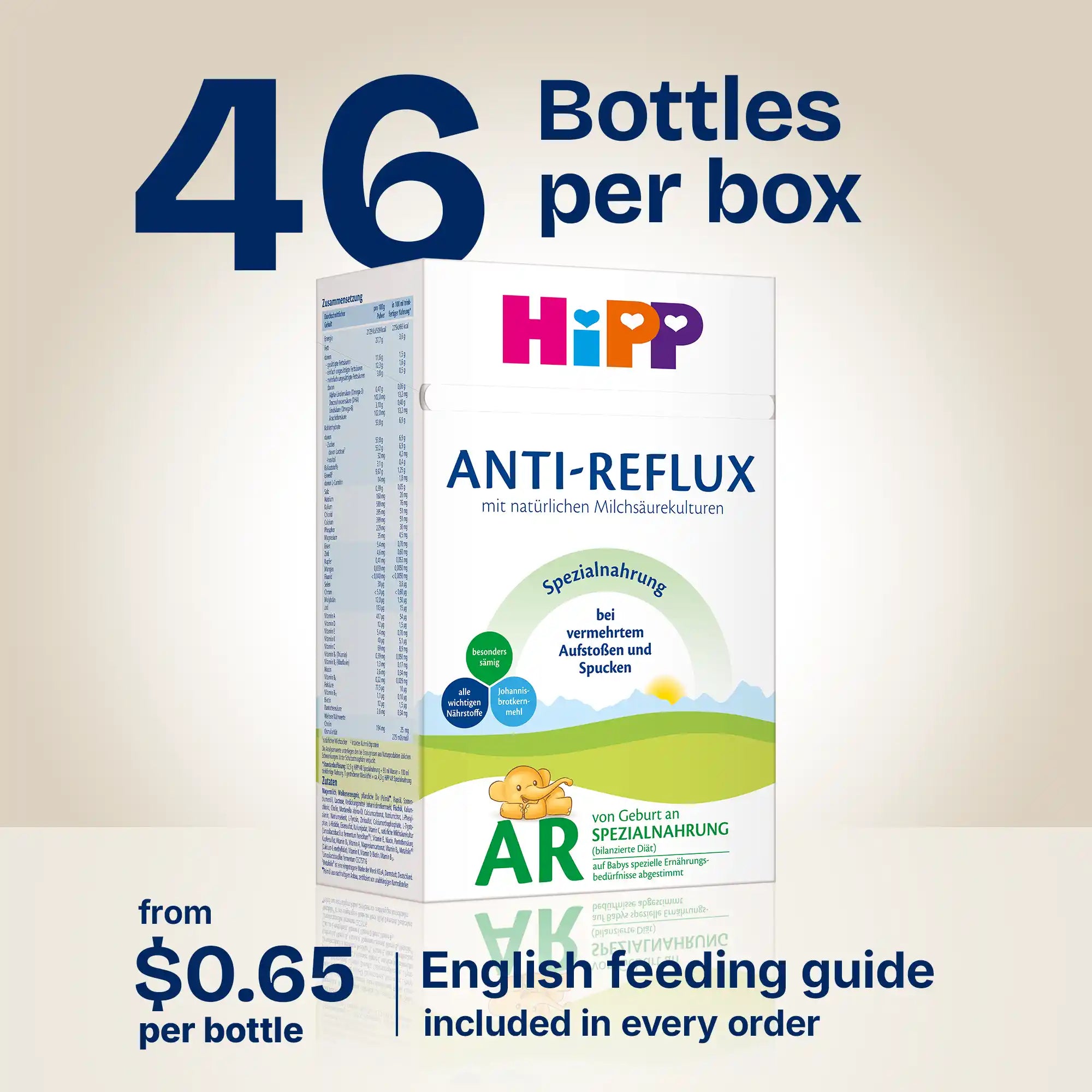 HiPP Anti-Reflux – Specialty Formula 0-12 months, German Version (600g)