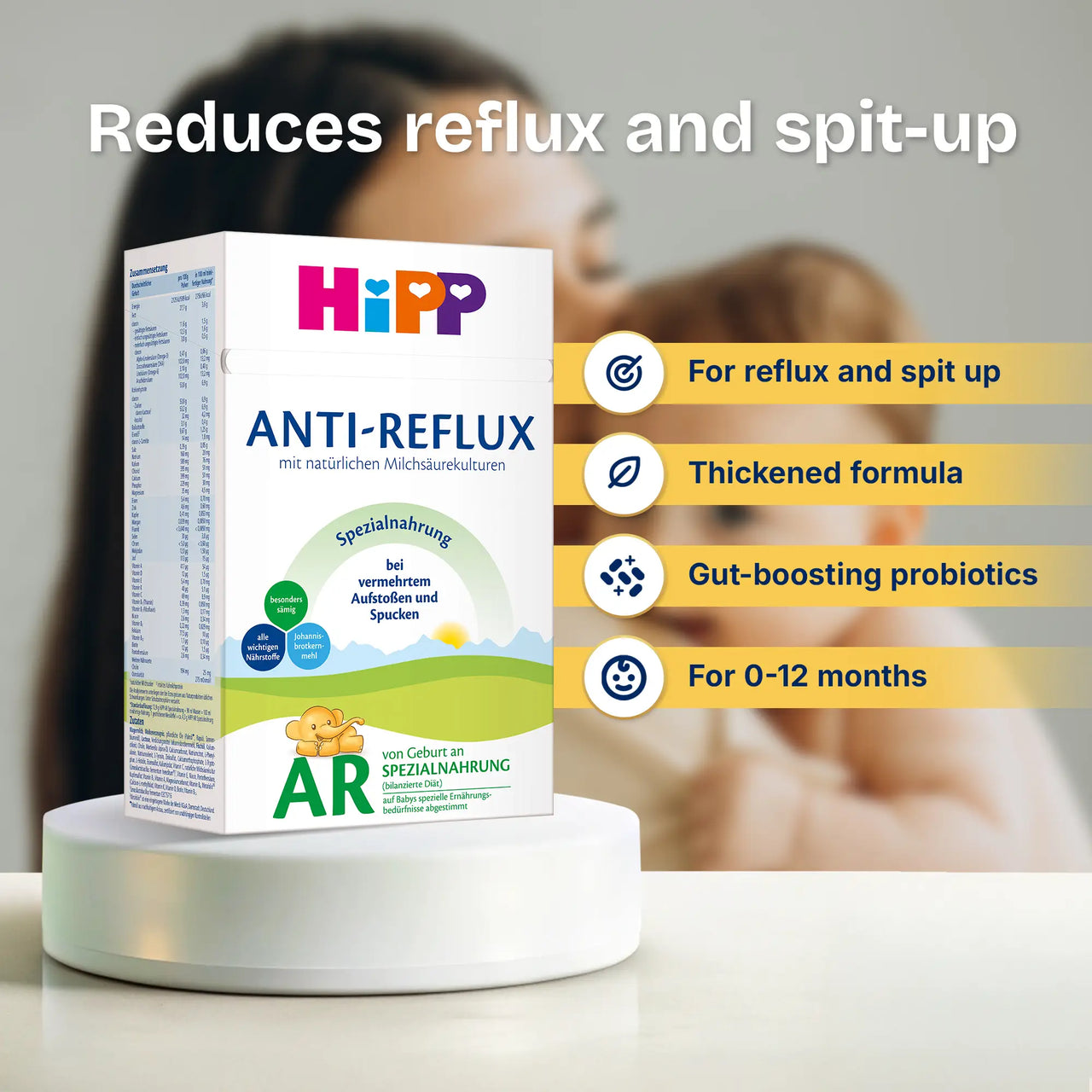 HiPP Anti-Reflux – Specialty Formula 0-12 months, German Version (600g)