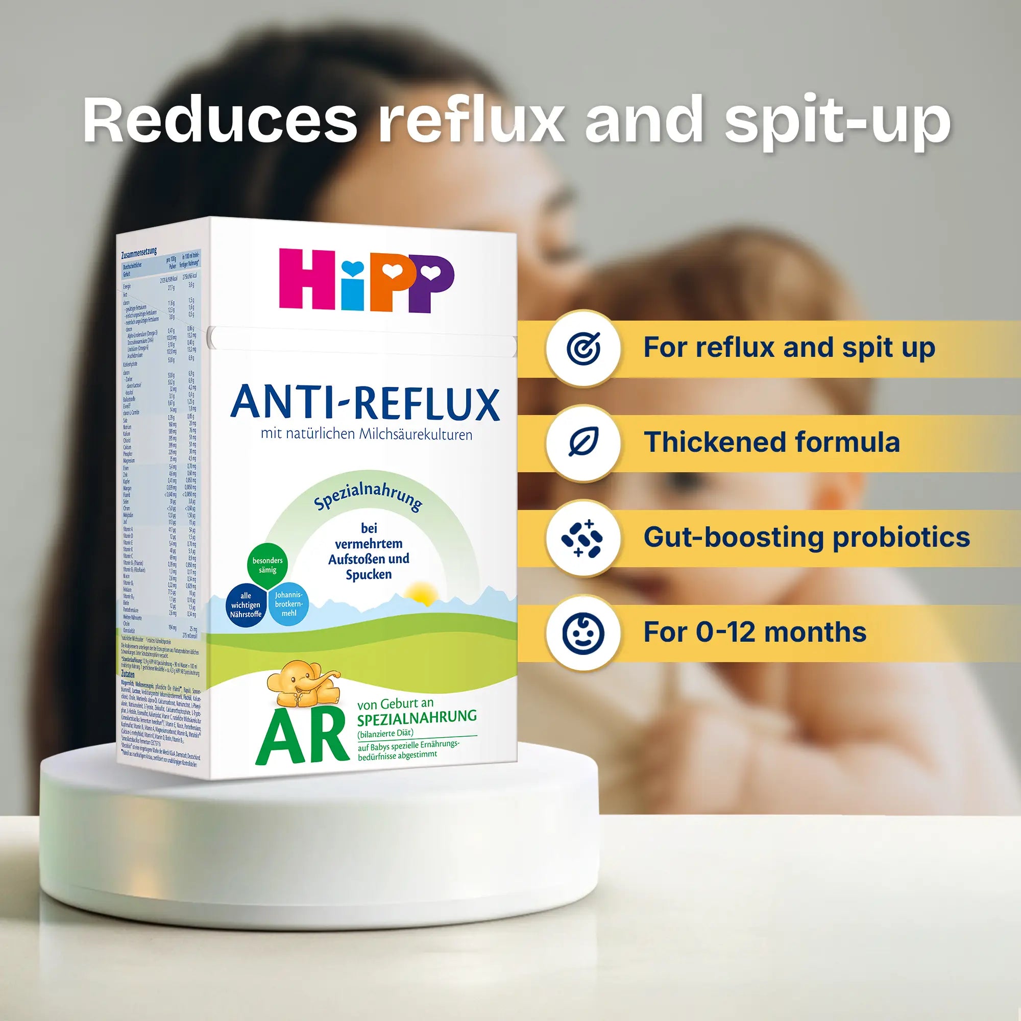 HiPP Anti-Reflux – Specialty Formula 0-12 months, German Version (600g)