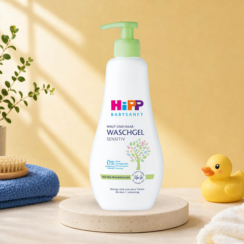 HiPP Body & Hair Wash Value Family Pack – For Sensitive Baby Skin (400ml)