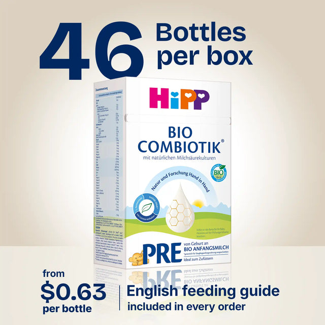 HiPP Combiotik PRE – Organic Cow Milk Formula 0-6 months, German Version (600g)