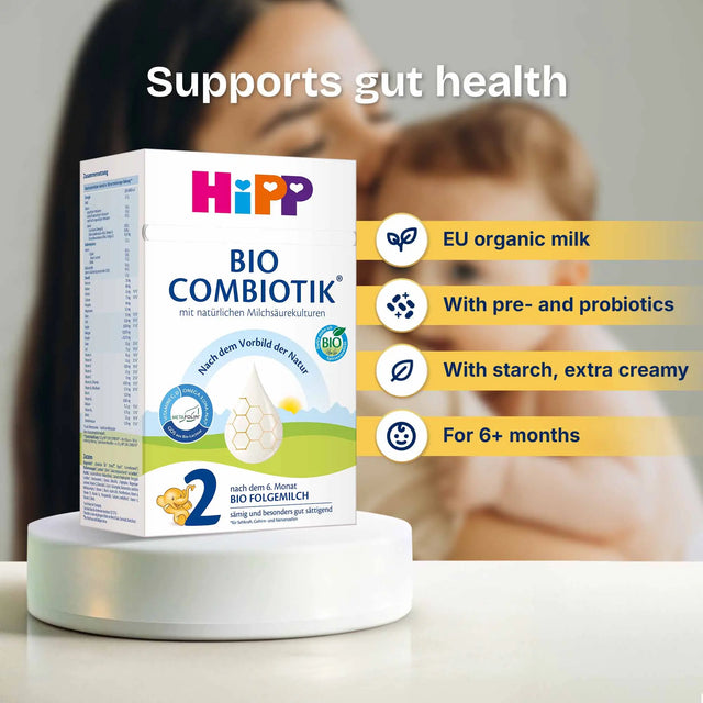 HiPP Combiotik Stage 2 – Organic Cow Milk Formula 6+ months, German Version (600g)