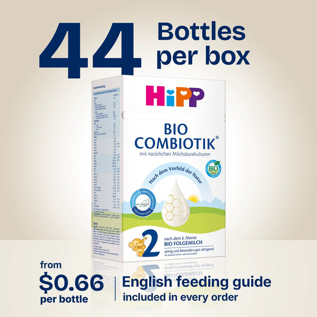 HiPP Combiotik Stage 2 – Organic Cow Milk Formula 6+ months, German Version (600g)