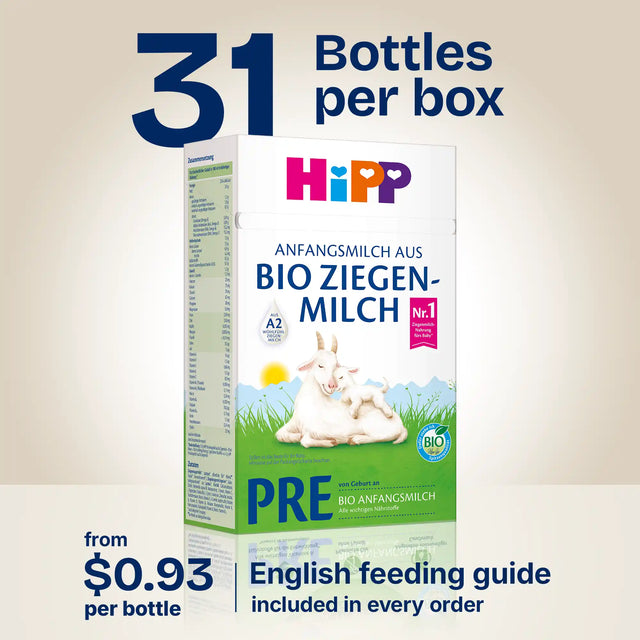 HiPP Goat PRE – Organic Goat Milk Formula 0-6 months, German Version (400g)